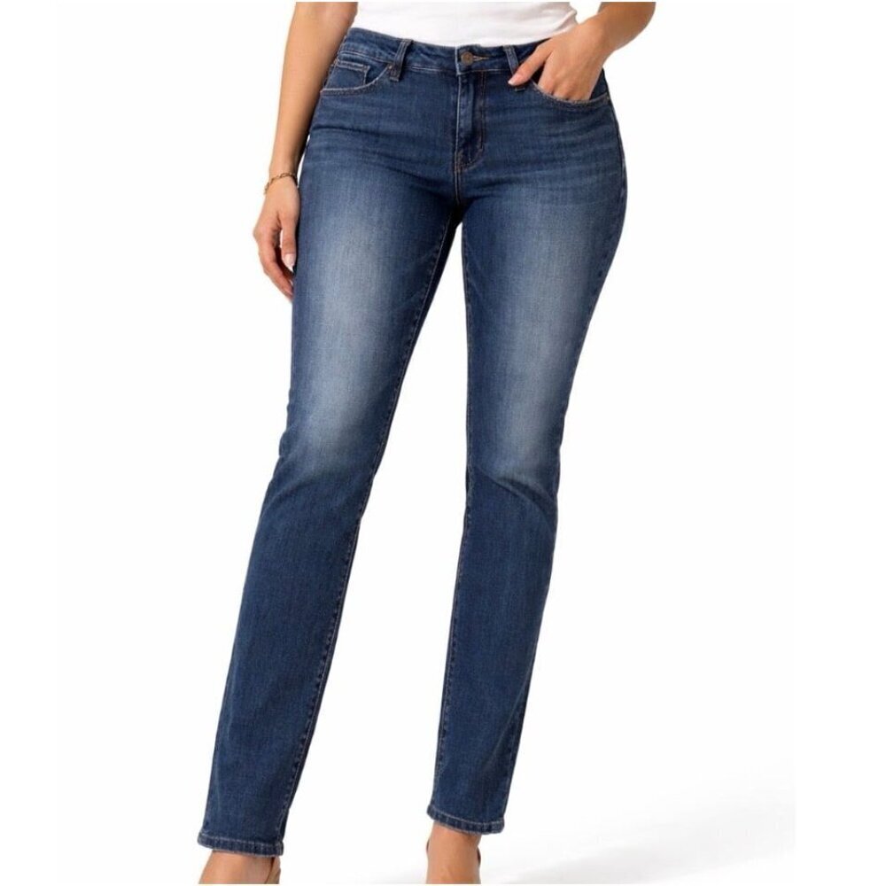 LC Lauren Conrad jeans stretch medium wash The skinny straight leg SZ 8